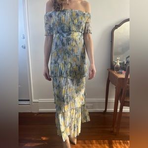 Formal Floral Midi Dress by OPT